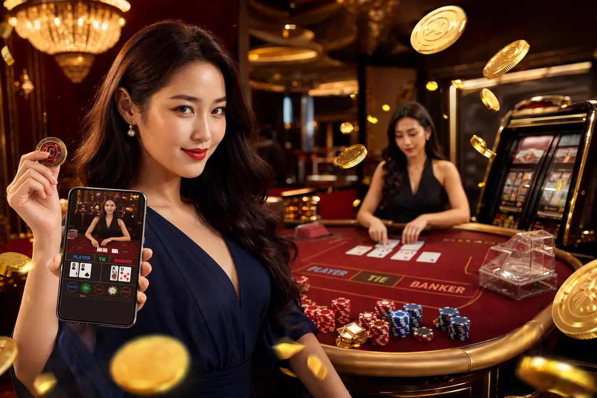 manum888 Casino meja baccarat dealer langsung